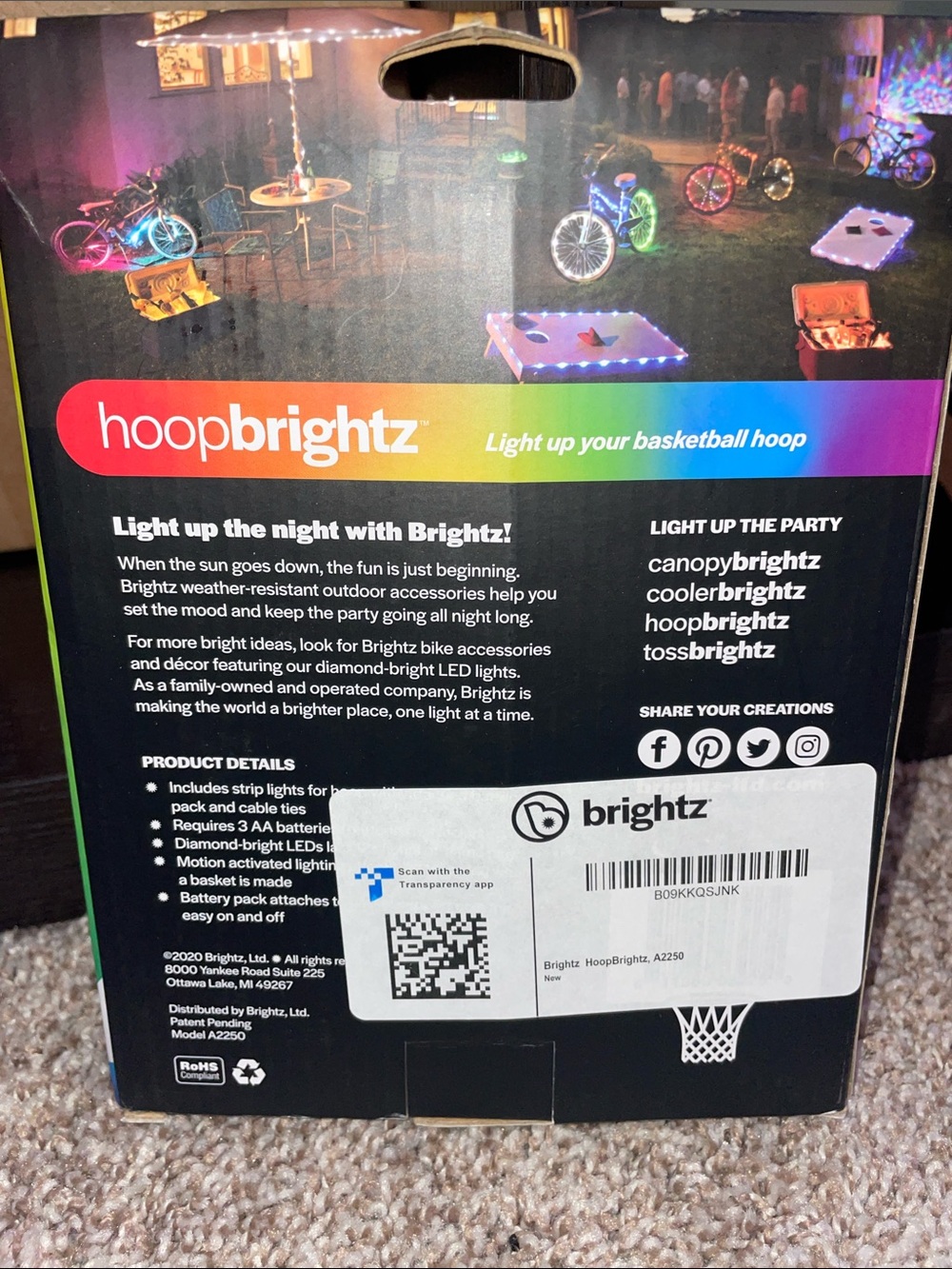 Color Morphing LED Hoop Light - Multi-Color - Picture 2 of 2
